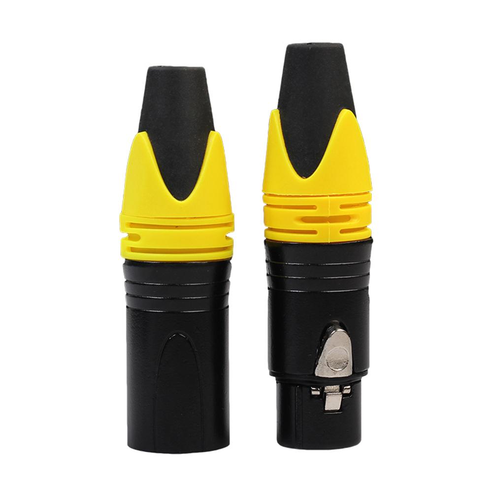 2pcs 3Pin XLR Connector Microphone Plug Male Female Adapter MIC Wire Connector