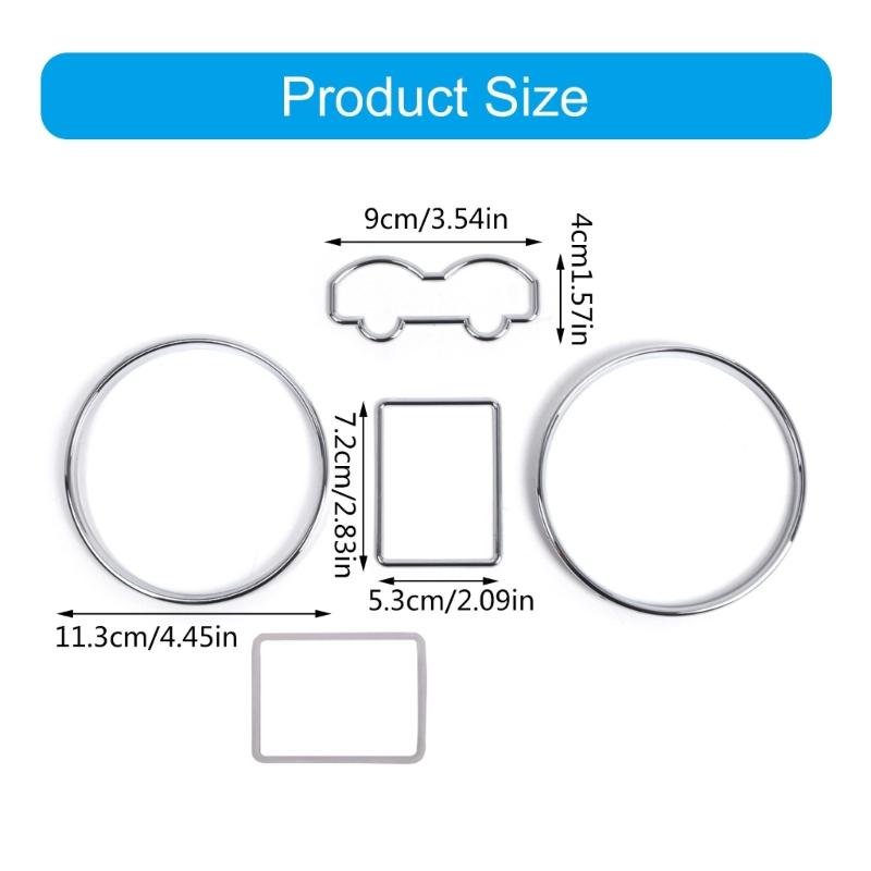 Speedometer Bezel Trim Speedometer Gauge Rings Trim for MKIV 1997-2003 Automotive Gauge Rings Bezel Set