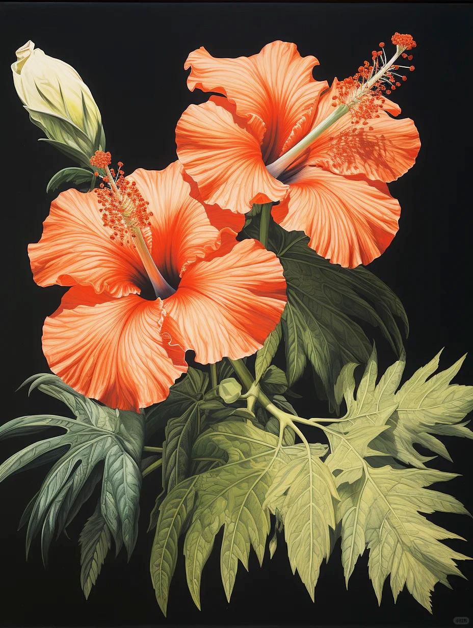 

Полная квадратная алмазная вышивка цветы гибискуса картина из страз мозаичные наборы DIY живопись декор для дома Full Round 20x30CM