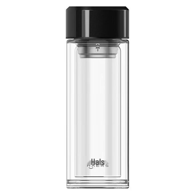HAERS 300ml Double-Layer Glass Business Cup
