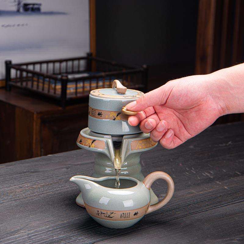 Ge Kiln Automatic Tea Set, Household Creative Kung Fu Tea Set, Business Gifts Are Certain