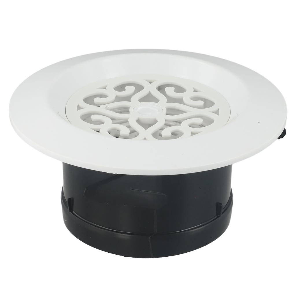 For Home Ventilation Round Air Vent Grille Adjustable Air Vent White ABS Material Control Of Air Flow Fly Screen