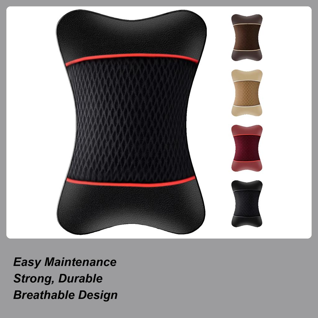 Elastyczny Oddychający Skórzany Zagłówek Dwustronny Samochodowy Ciężarowy Wnętrze Zagłówek Poduszka Podpierająca Szyję Wygodny Uniwersalny Zagłówek