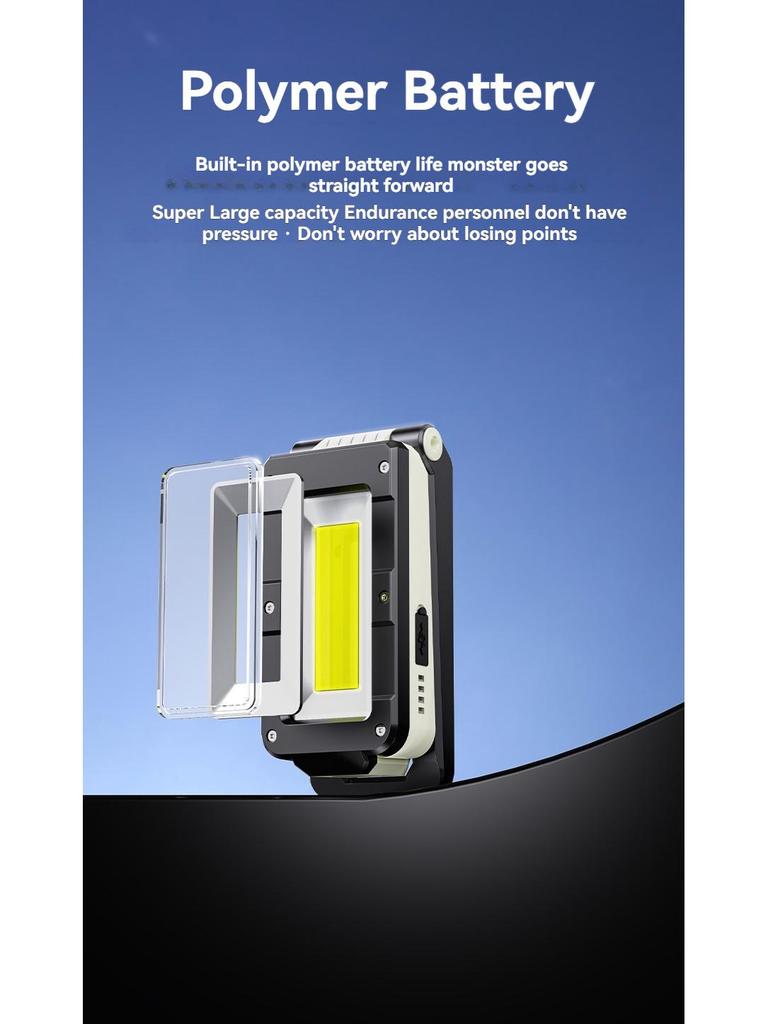 Portable Outdoor Work Light: Foldable, High Brightness, Magnetic, Multi-Light Source for Camping and Inspections
