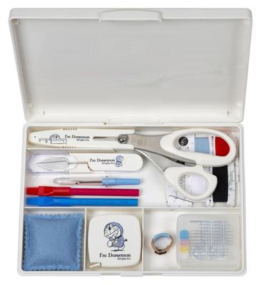 Misasa Doraemon Sewing Set Zipper Bag Tote Type NO. 1496