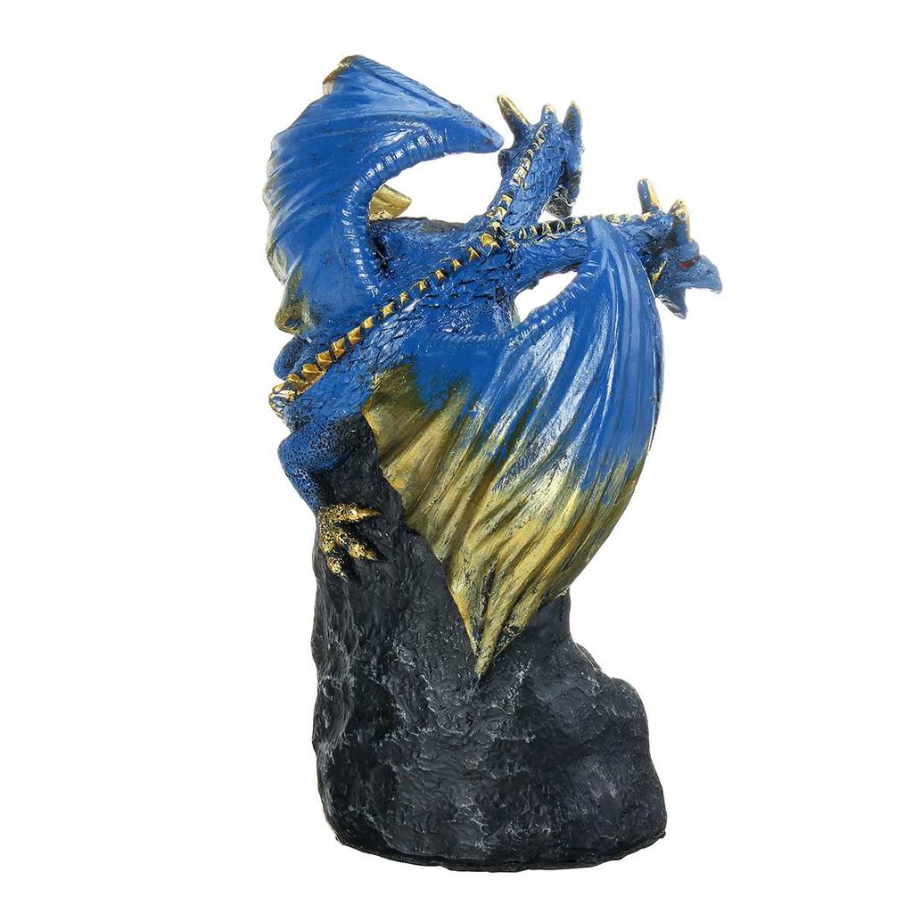 Dragon Backflow Incense Burner Ceramic Waterfall Incense Holder Censer with Cones Aromatherapy Home Decoration