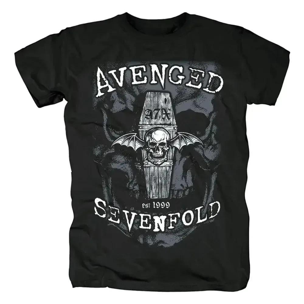 Alternative Metal Band Avenged Sevenfold A7X Graphic Print T-Shirt Streetwear Fashion Tee Women Men Casual Oversized Cotton Tops