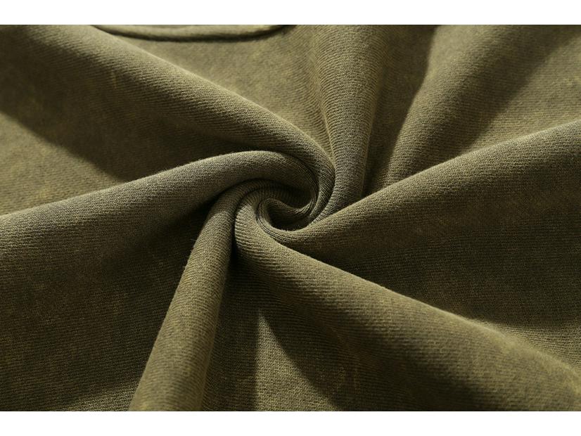 Unisex Distressed Drop Shoulder Crew Neck Sweatshirt - Autumn/Winter Trend