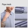 Langdeng Men's 3A Antibacterial Cooling Linen Blend Polo Shirt