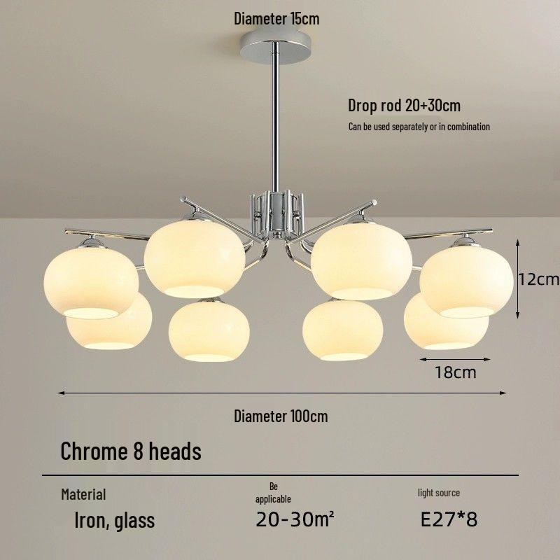 Modern Nordic Cream Chandelier - Luxury Living Room & Restaurant Lighting