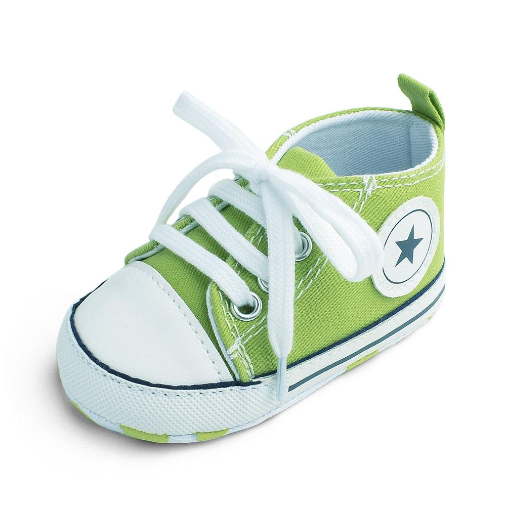 Baby Canvas Lace-up Shoes - Spring/Autumn Style, Solid Color, Versatile Toddler Footwear (D603)