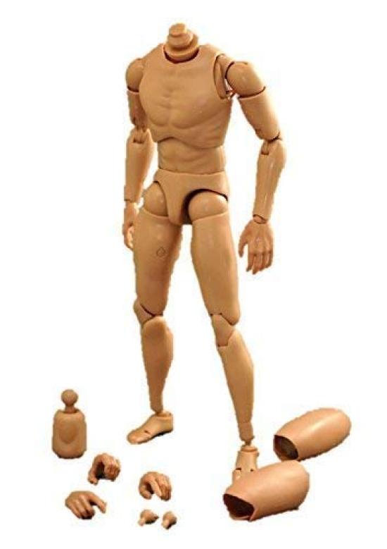 

Male Figure Body Set with 2 Types of Head Connectors [Tbmodel] 1/6