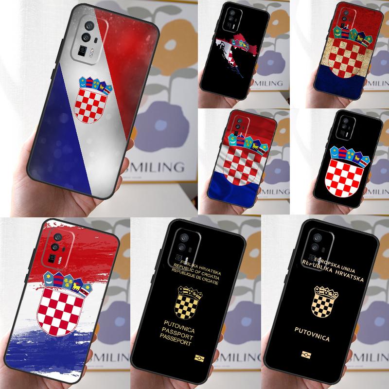 Croatia Flag Case For POCO X6 Pro M6 X5 X3 M5s F3 F5 Xiaomi 14 Ultra 13 12 Lite 11T 12T 13T Pro Cover