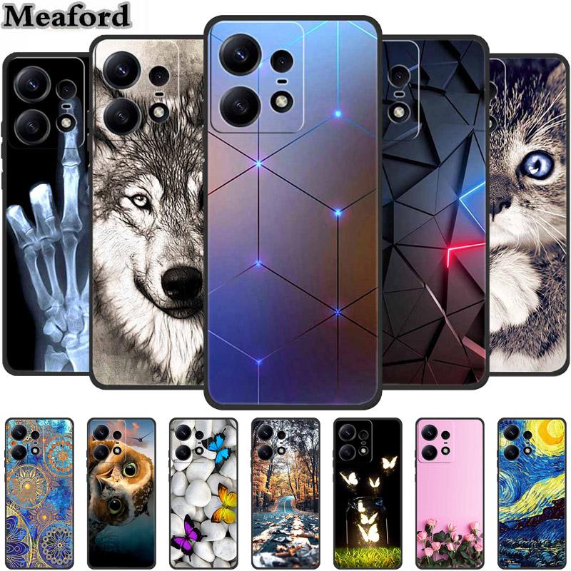 For Moto Edge 50 Pro Case Animals Soft Silicone TPU Phone Cases Back Cover For Motorola Edge 50 Pro 5G Wolf Protector Cool funda