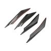 4Pcs Aerodynamic Design EVO Style Wind Splitter Bumper Fins  Automotive Protective Trim