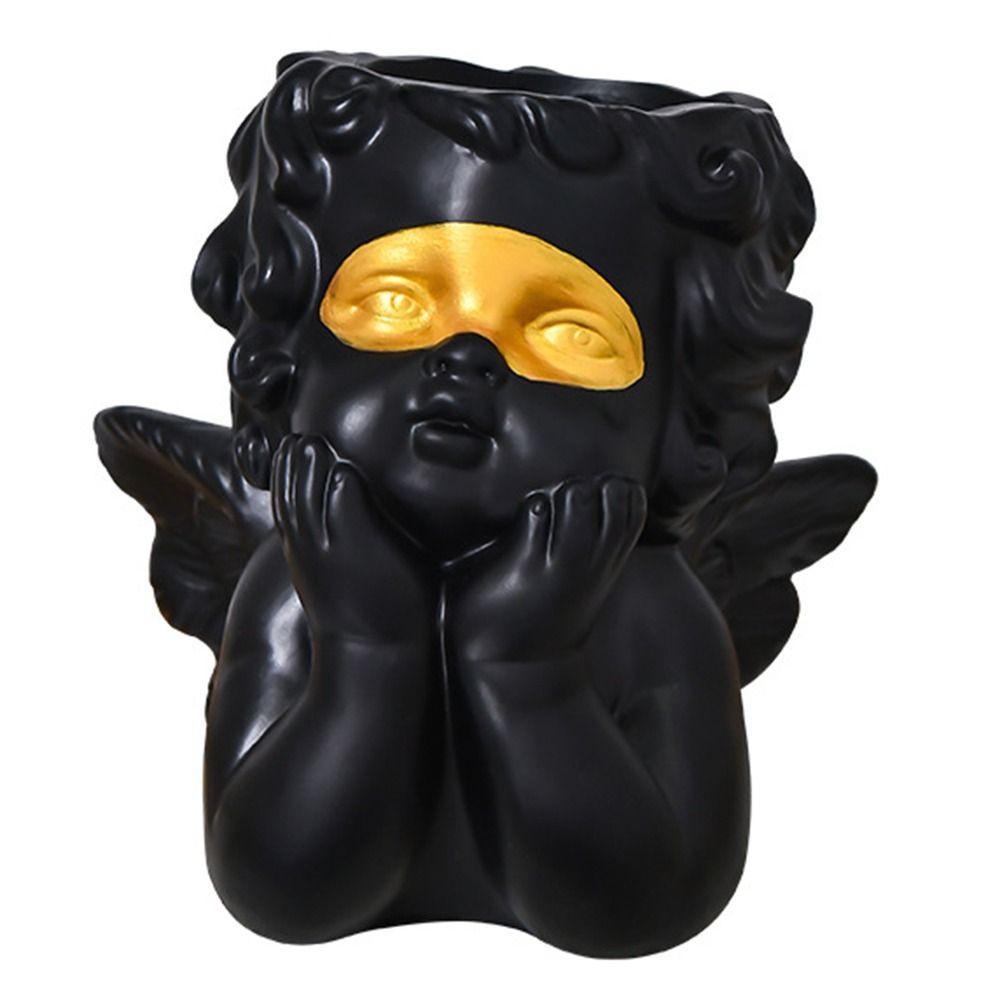 Cute Angel Pen Holder Creative Desktop Storage Container  Bedroom Decoration