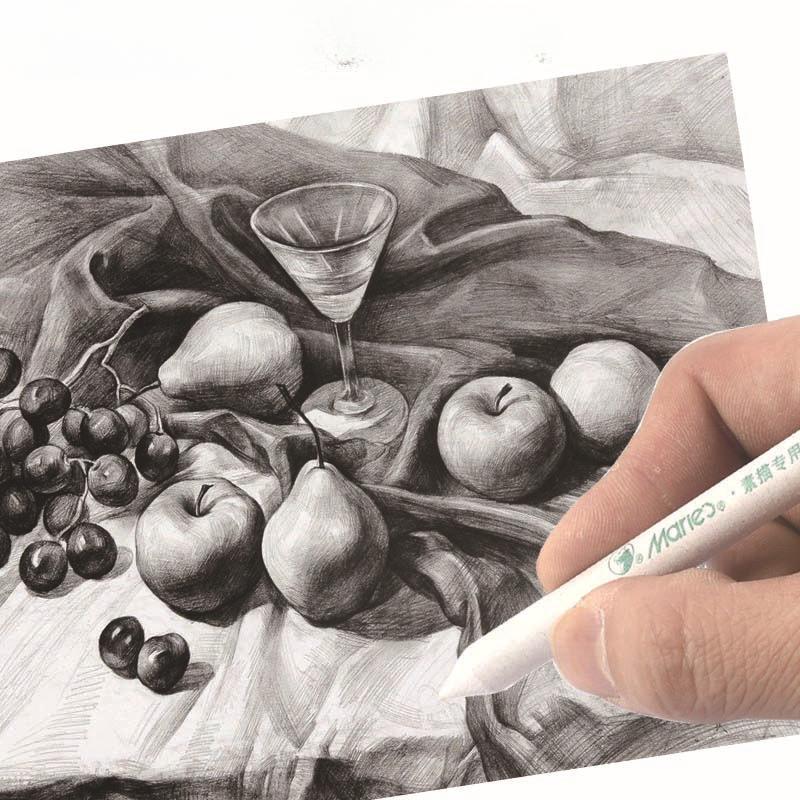 Marley Sketch, Special Paper Brush, Highlighting Sketch, Rubbing Brush, 3-Pack, Xuan Paper Color, Pink Color Paper Pen