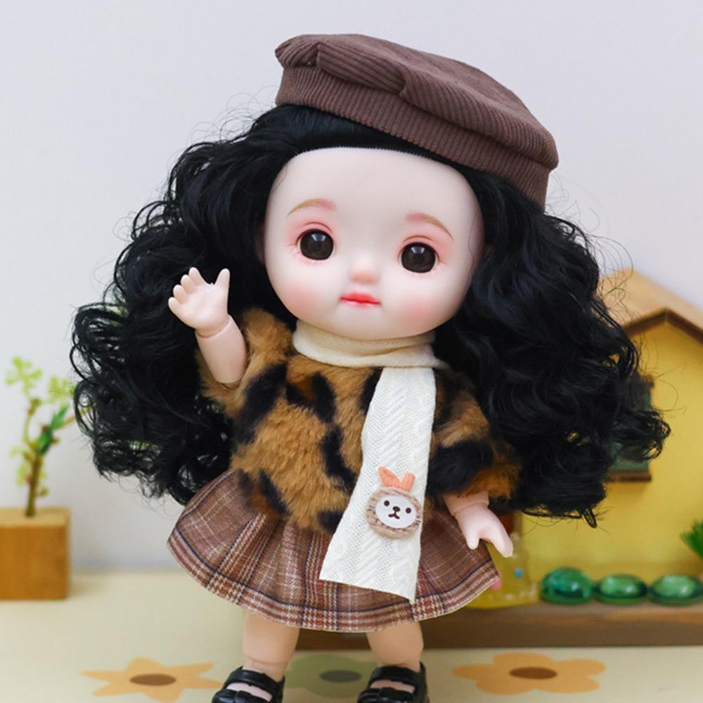 

Игрушки BJD Кукла BJD Платье 22 см Большая Голова Кукла Сменная Одежда Модный Кукольный Наряд Набор Кукольный Шарнир Лица Кукла Type F