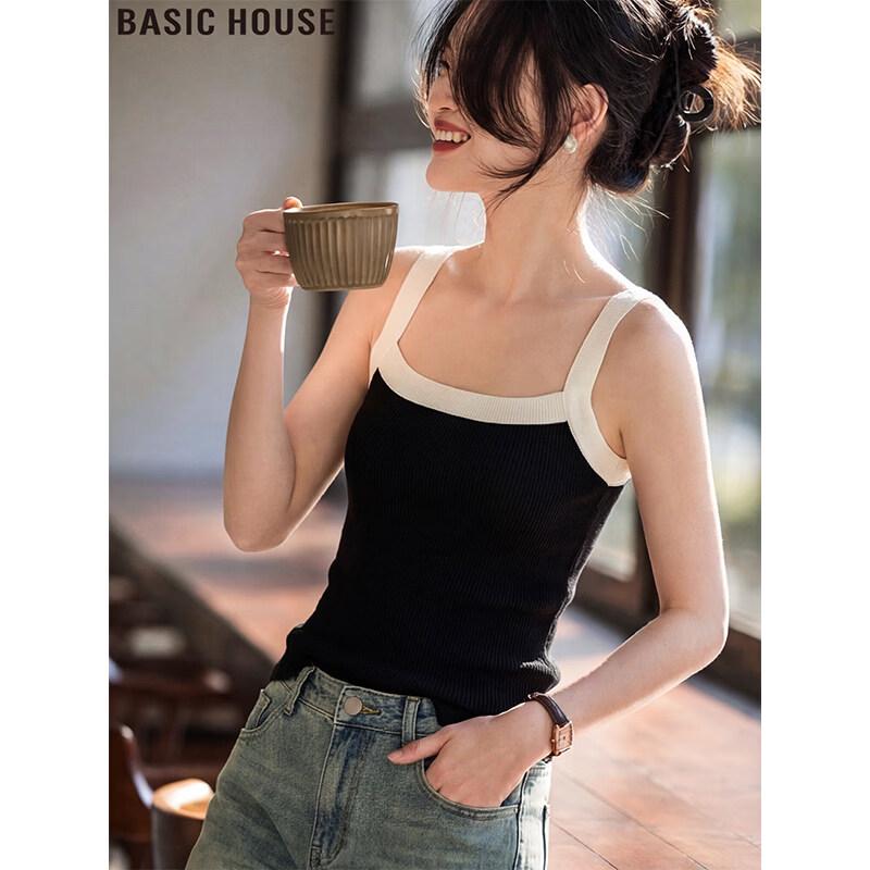 Basic House Women s Knit Vest Top One Size