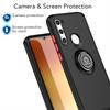 Zartes Rüstungs-PC-Gehäuse für Xiaomi Redmi Note 8 Note 8 Pro Schutzhülle Ring Magnetischer Halter Ständer Coque Funda Capa