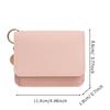 Fashion Solid Color Women Wallet Short PU Leather Bifold Coin Purse with Zipper Multi Slot Card Bag Travel
