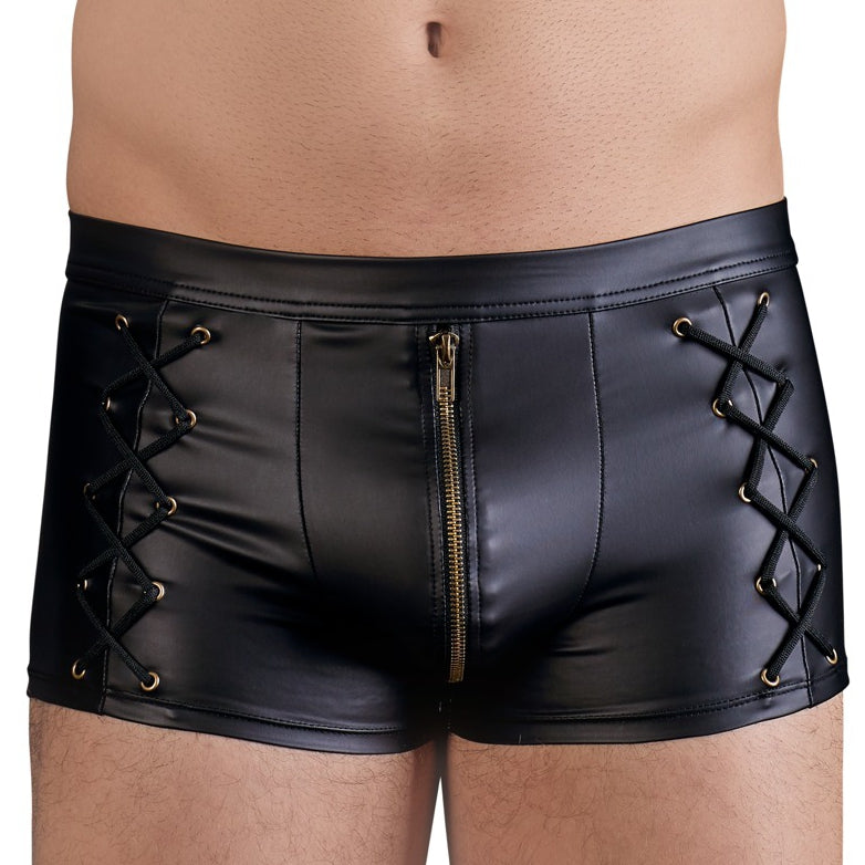 TITAN Black Boxer Shorts - NEK - Leather, Latex and Vinyl