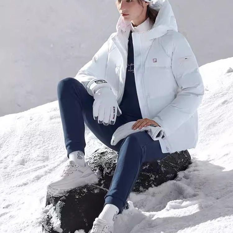 New FILA Down Jacket Women's Jade White A11W341907F-WT