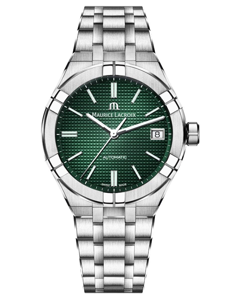 

Maurice Lacroix Aikon Green Dial Automatic 42mm Stainless Steel Watch AI6008-SS002-630-1
