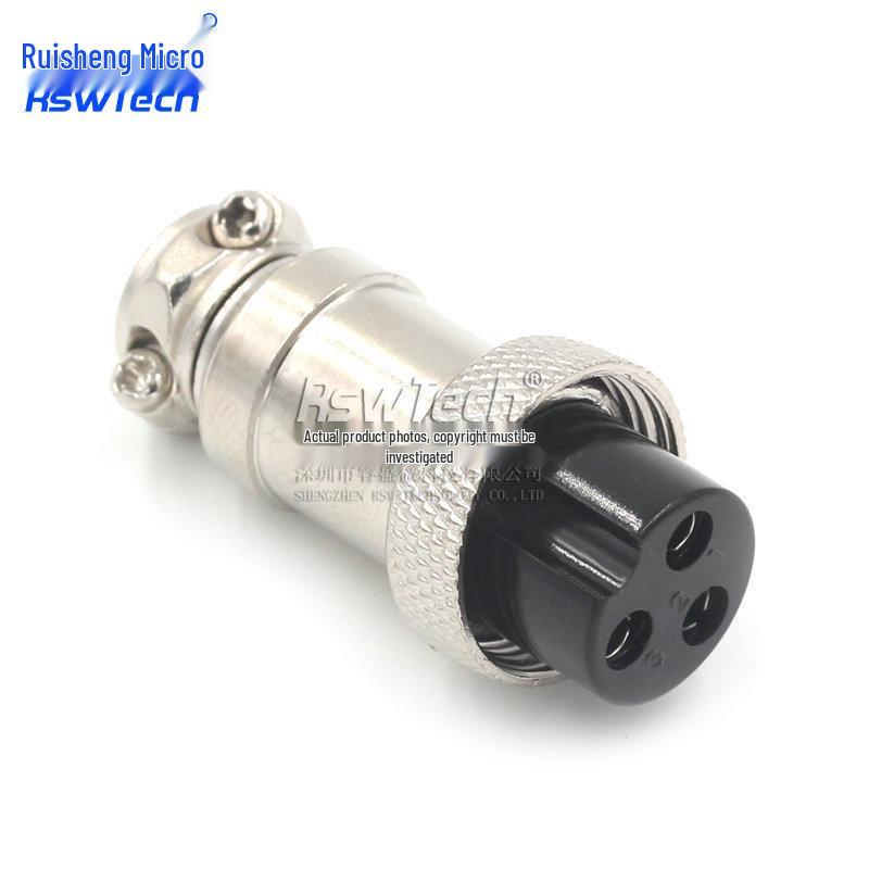 GX16 3-Pin Aviation Plug Socket Cable Connector (16mm)