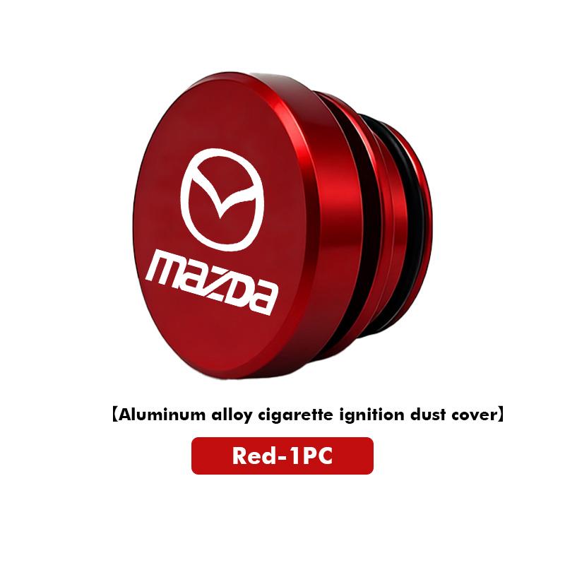 For Mazda Car Cigarette Lighter Cover DustProof Decoration Cap 2 3 5 6 Axela Atenza Speed 6 CX-3 CX-4 CX 5 CX-7 CX-8 JEX3