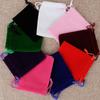 100Pcs/Lot Drawstring Velvet Sachet 5x7/7x9/9x12/10x15cm Pouches Small Size Jewelry Gift Display Packing Bags Can Customized
