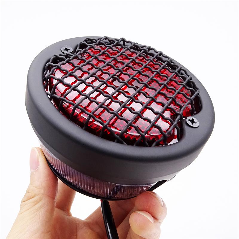 Univerzální motocykl zadní brzda červená+bílá LED koncové brzdové světlo Ozdobná svítilna SPZ Pro Kawasaki Suzuki Honda Pro Harley