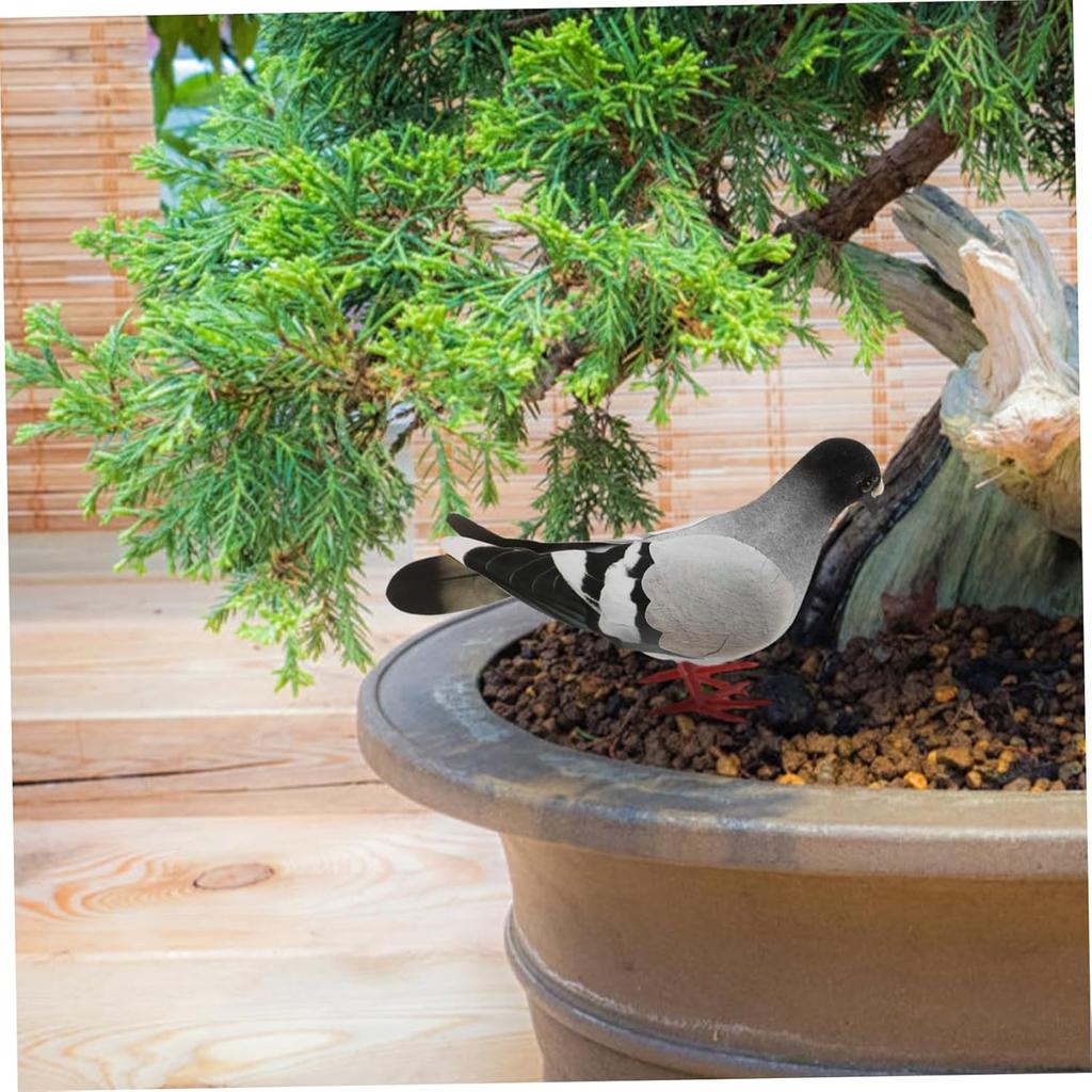 5Pcs Realistic Simulation Pigeon Models Imitation Pigeons for Home and Garden Decor Lifelike Ornamental Birds for Indoor and Outdoor Use for