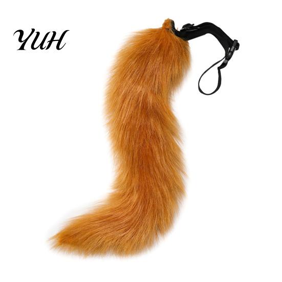 Costume Ragazza Bestia di Halloween Maschera Cosplay Volpe Peluche, Coda Soffice, Accessori Costumi, Maschera Coda Pelosa Morbida per Festa in Costume Convention Anime E