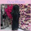Polyester Pleated Dress With Long Sleeves For Elegant Women Spring