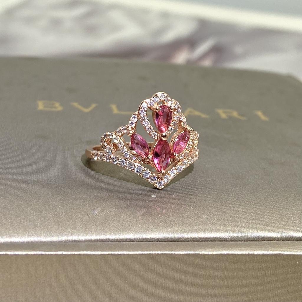 Ring Crown Rose Gold Jewelry Ring Ring Jewelry Zircon Ring Jewelry Factory Electroplating