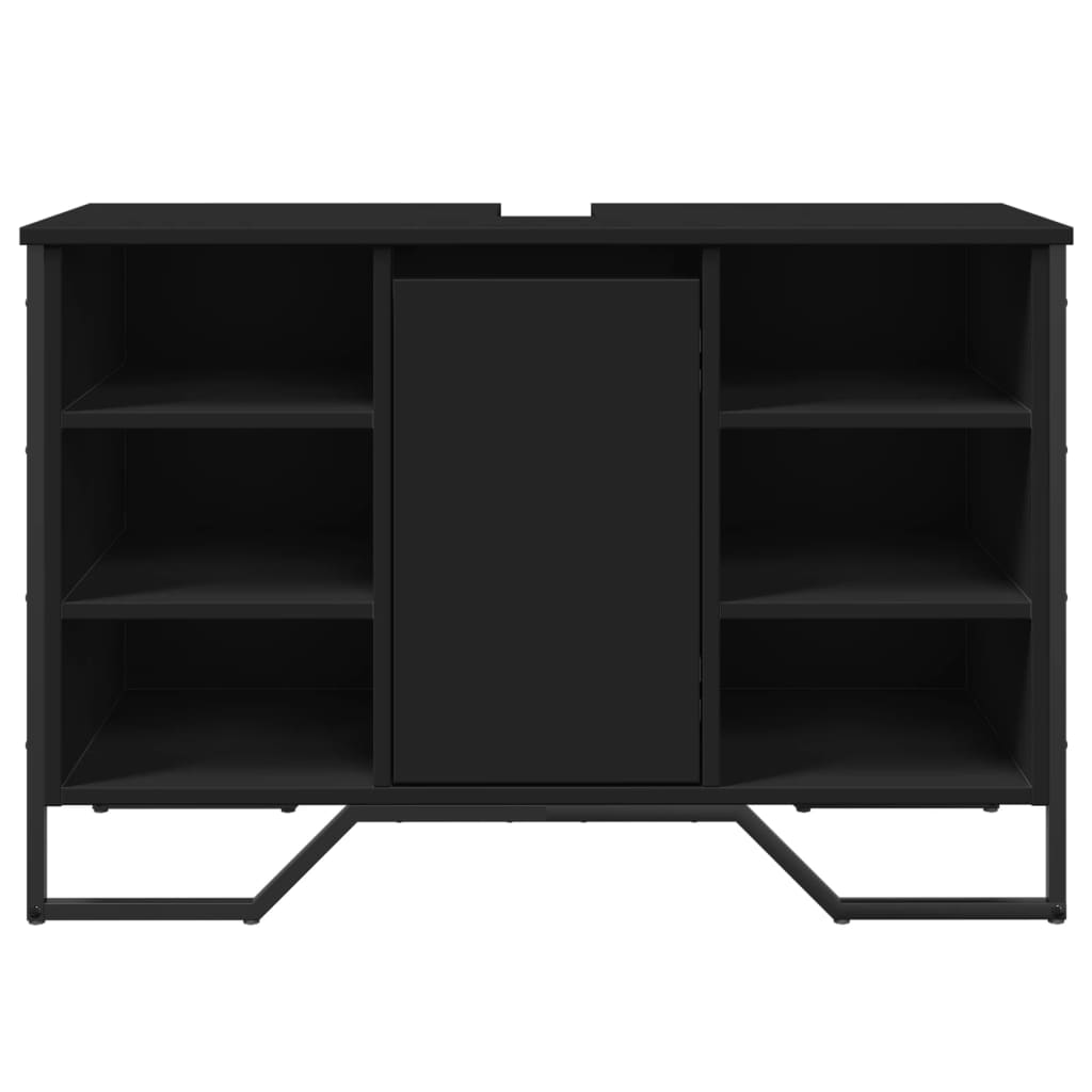 Vidaxl Under-Sink Cabinet, Black, 91X35X60 Cm