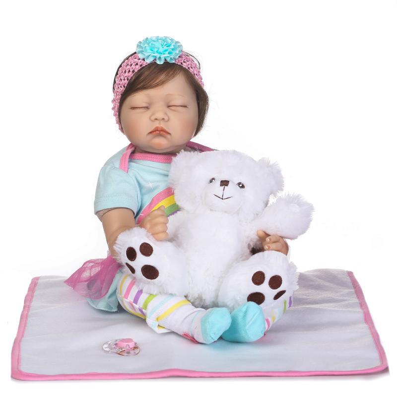 NPK Realistic Cute Baby Doll - Popular Role-Playing Toy Gift for Girls 55 cm