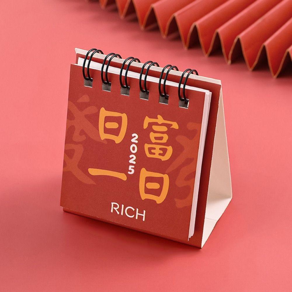 Thick Paper Mini Desk Calendar 18-Month Monthly Planner Agenda Table Planner  Home