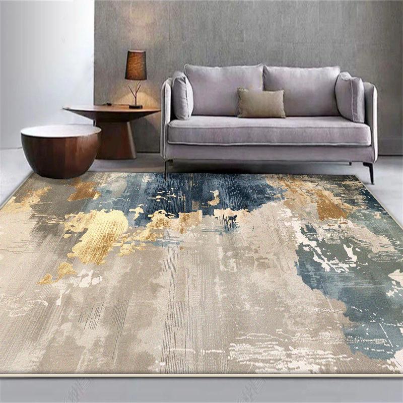 Nordic Abstract Carpet for Living Room Luxury Easy Clean Home Decor Rug for Bedroom Washable Washroom Floor Mat Tapis