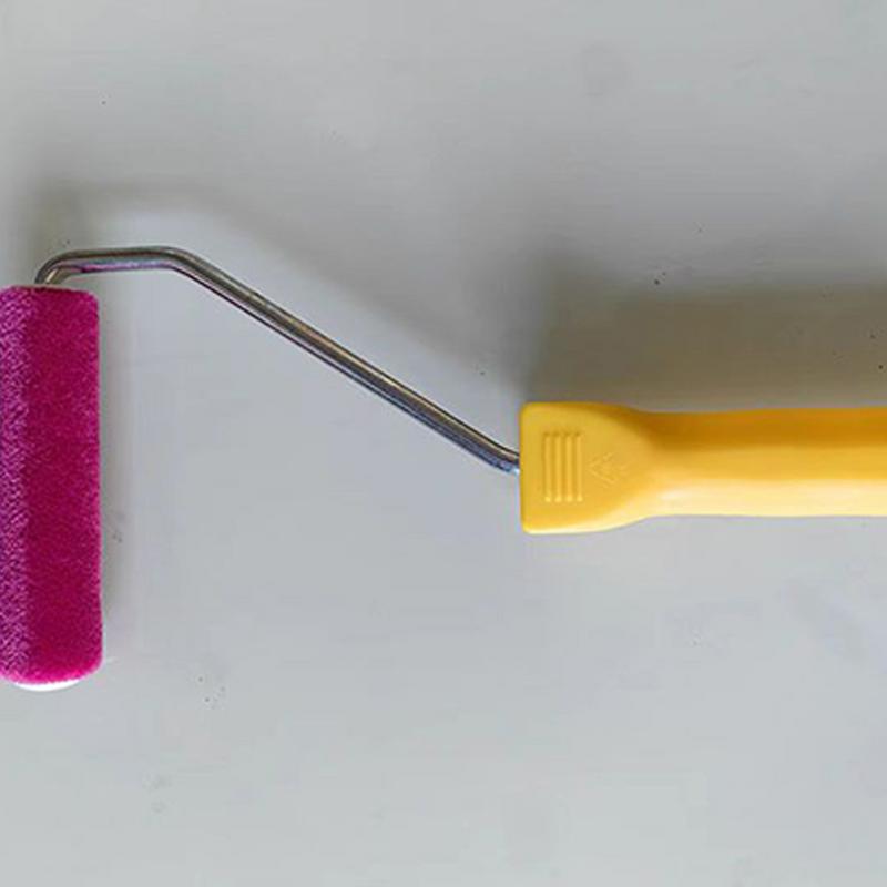 House Paint Rollers Door Paint Roller 7.09 Inches Multi-Functional Painting Brush With No-Slip Handle High-Density Foam Sponge