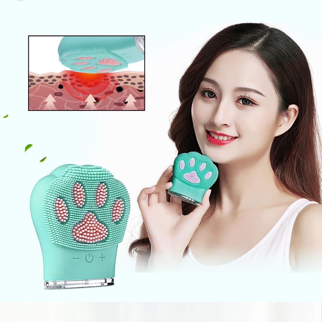 Buy Cat Claw Cleansing Brush Ultrasonic Electric Silicone Face Skin