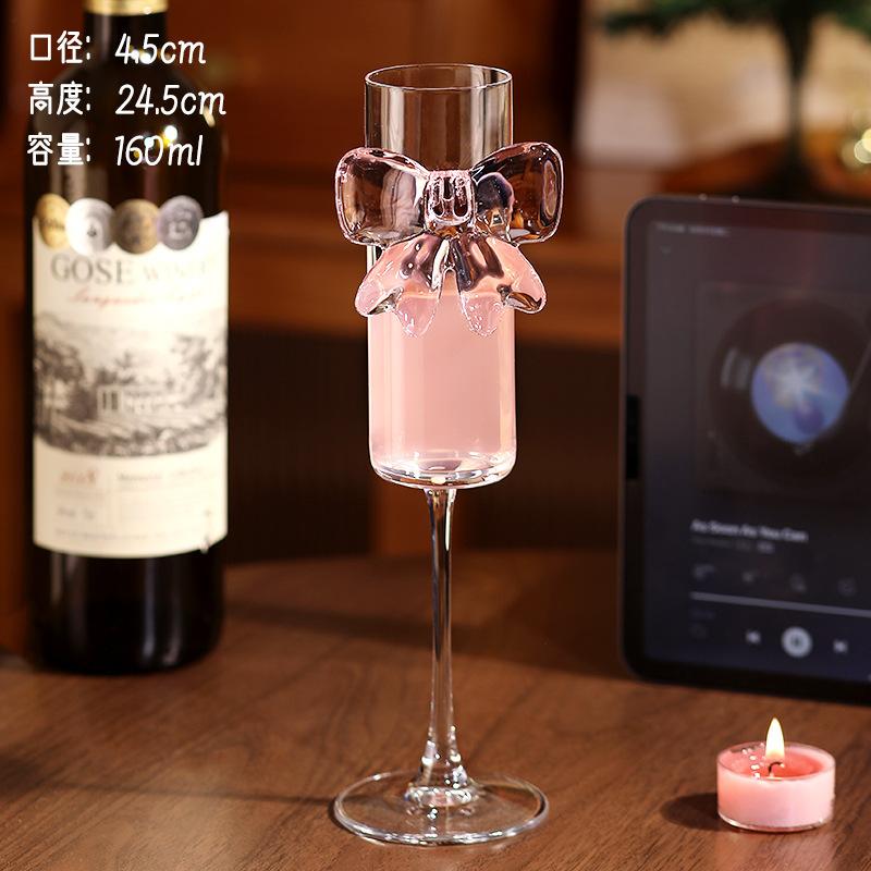 

Cute Butterfly Champagne Glass Crystal Wine Cup High Cocktail Juice Elegant Stemware 51-100ml