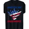 European Size Men's American Nightmare Graphic T Shirt Patriotic Regular Fit Short Sleeve Round Neck Men's Plus Size, PLUS SIZE