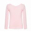 Girls' Breathable Cotton Long-Sleeve Ballet Dance Top