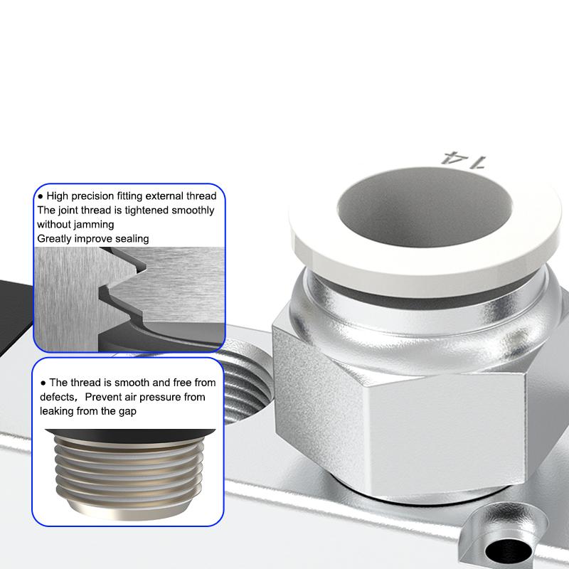 4 6 8 10 12mm 1/8'' 1/4'' 3/8'' 1/2'' Straight Push In Fitting Pneumatic Push To Connect Air Adapter Plug Socket Connector