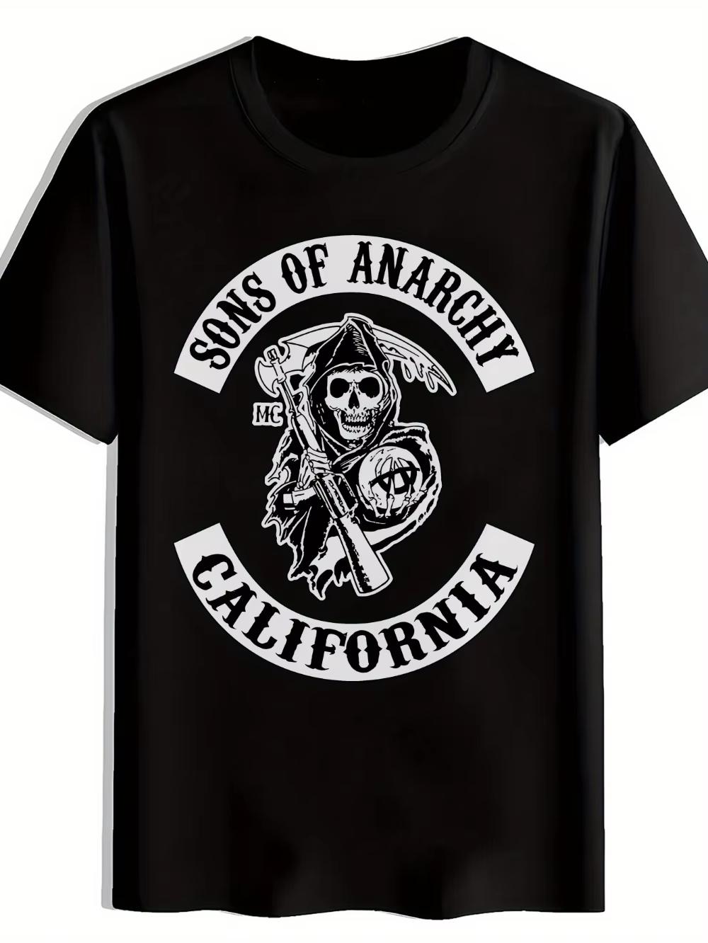 

2026 Summer New Style Anahooks Son Tshirt Highquality Casual Comfortable and Breathable Mens Printed Roundneck Tshirt S