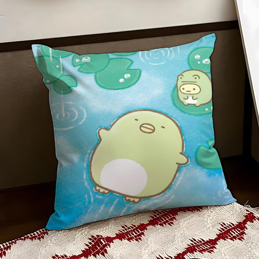 SSumikko Cute GGurashis Cushion Cover Reversible Soft Durable Pillow Cover Home  Car MultiScene Use for Daily Comfort