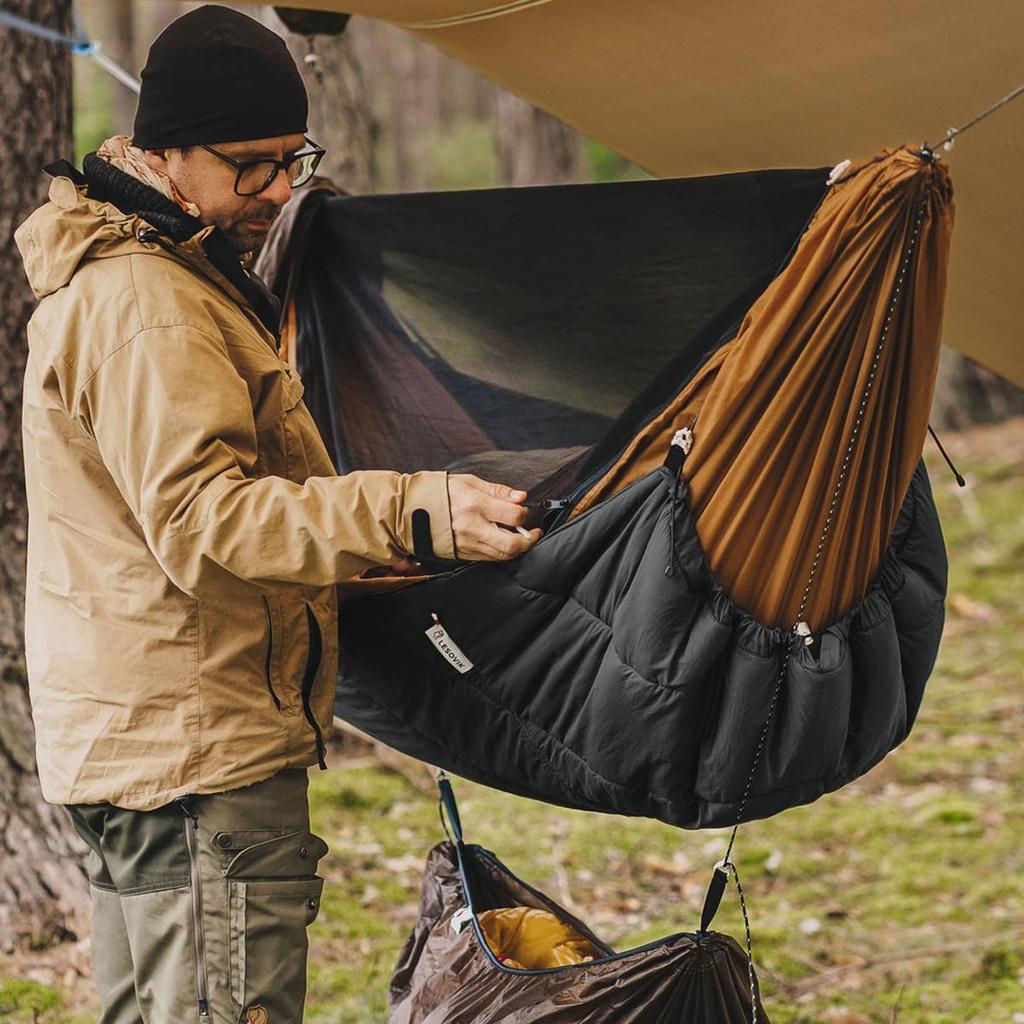 Lesovik Underquilt OTUL-serien for kuldebeskyttelse under kaldt område Ekstra egnet opp til midnattshimmel Hengekøye, teppe, spesifikasjon, tykk, -4℃,