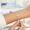 Comfortable Fit Bracelet Handcrafted Sea Glass Adjustable Bracelet, Minimalist Beach Summer Accessory Jewelry, Soul Sister Gift for Women, Best